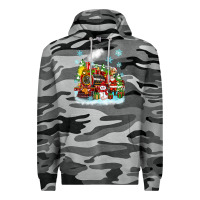 Slate Camo christmas polar express santa Premium Hoodie - Zillion Design Studio