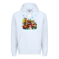 White christmas polar express santa Premium Hoodie - Zillion Design Studio