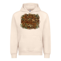 Sandshell leopard tooled leather turquoise Urban Hoodie - RanaPortraitStore