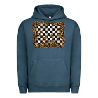 Pigment Midnight Navy racing leopard background Urban Hoodie - RanaPortraitStore