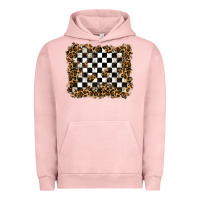 Pigment Salmon racing leopard background Urban Hoodie - RanaPortraitStore
