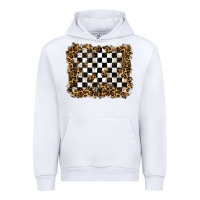 White racing leopard background Urban Hoodie - RanaPortraitStore