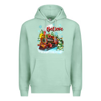 Seafoam christmas polar express believe Premium Hoodie - Zillion Design Studio