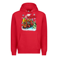 Red christmas polar express believe Premium Hoodie - Zillion Design Studio