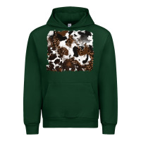 Foreset Green leopard cowhide background Urban Hoodie - RanaPortraitStore