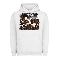 Pigment Lunar Rock leopard cowhide background Urban Hoodie - RanaPortraitStore