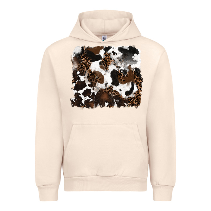 Leopard Cowhide Background Urban Hoodie by RanaPortraitStore | Teevron