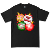 Black merry christmas ball Premium Tee - CowhideDigitalArt
