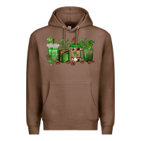 Chestnut t  rex coffee cups Premium Hoodie - texasbilliewilder