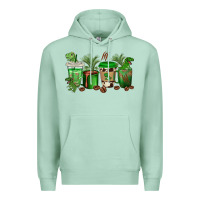 Seafoam t  rex coffee cups Premium Hoodie - texasbilliewilder