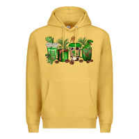 Antique Gold t  rex coffee cups Premium Hoodie - texasbilliewilder