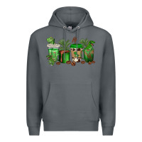 Rock t  rex coffee cups Premium Hoodie - texasbilliewilder