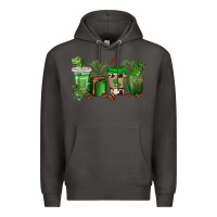 Smoke t  rex coffee cups Premium Hoodie - texasbilliewilder