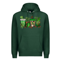 Sports Green t  rex coffee cups Premium Hoodie - texasbilliewilder
