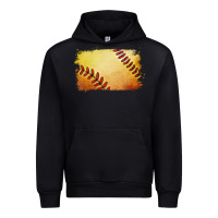 Black softball brushstroke Urban Hoodie - RanaPortraitStore