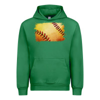 Emerald softball brushstroke Urban Hoodie - RanaPortraitStore