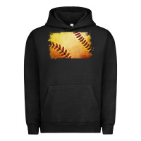 Pigment Black softball brushstroke Urban Hoodie - RanaPortraitStore