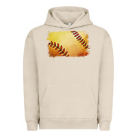 Pigment French Oak softball brushstroke Urban Hoodie - RanaPortraitStore