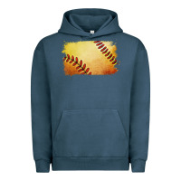 Pigment Midnight Navy softball brushstroke Urban Hoodie - RanaPortraitStore
