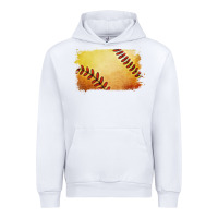White softball brushstroke Urban Hoodie - RanaPortraitStore