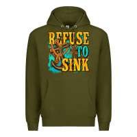 Army Green refuse to sink western Premium Hoodie - texasbilliewilder
