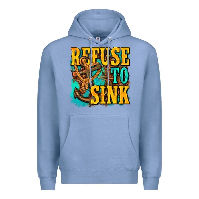 Refuse To Sink Western Premium Hoodie by texasbilliewilder | Teevron