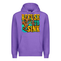 Purple refuse to sink western Premium Hoodie - texasbilliewilder