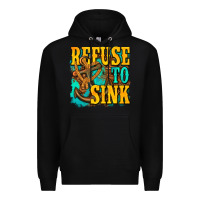 Black refuse to sink western Premium Hoodie - texasbilliewilder