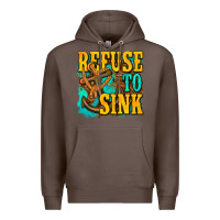Coffee refuse to sink western Premium Hoodie - texasbilliewilder