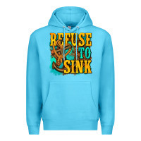 Ocean Blue refuse to sink western Premium Hoodie - texasbilliewilder
