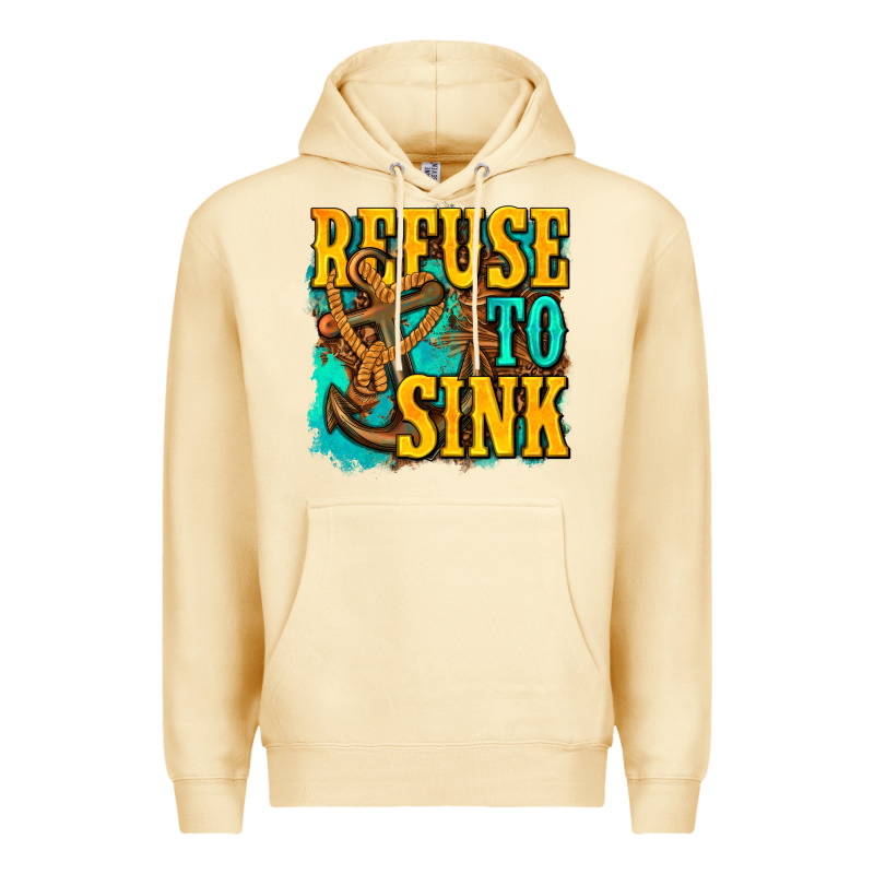 Refuse To Sink Western Premium Hoodie by texasbilliewilder | Teevron