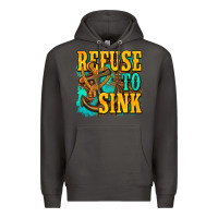 Smoke refuse to sink western Premium Hoodie - texasbilliewilder