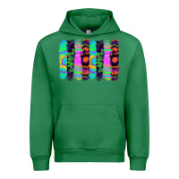 Emerald tie dye brushstrokes Urban Hoodie - RanaPortraitStore