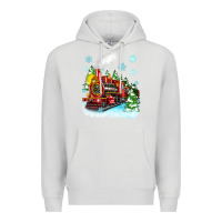 Dove Grey christmas polar express Premium Hoodie - Zillion Design Studio