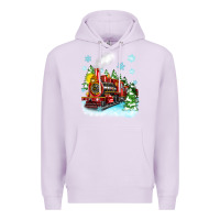 Lilac christmas polar express Premium Hoodie - Zillion Design Studio