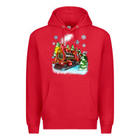 Red christmas polar express Premium Hoodie - Zillion Design Studio