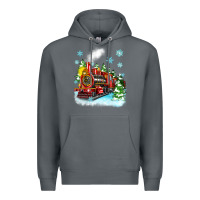 Rock christmas polar express Premium Hoodie - Zillion Design Studio