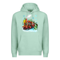 Seafoam christmas polar express Premium Hoodie - Zillion Design Studio