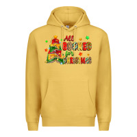 Antique Gold all booked for christmas Premium Hoodie - Zillion Design Studio