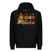 Black all booked for christmas Premium Hoodie - Zillion Design Studio