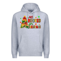 Heather Grey all booked for christmas Premium Hoodie - Zillion Design Studio