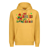 Mustard all booked for christmas Premium Hoodie - Zillion Design Studio