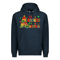 Navy all booked for christmas Premium Hoodie - Zillion Design Studio
