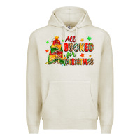 Oatmeal Heather all booked for christmas Premium Hoodie - Zillion Design Studio