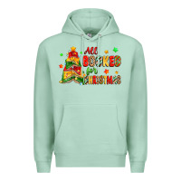 Seafoam all booked for christmas Premium Hoodie - Zillion Design Studio