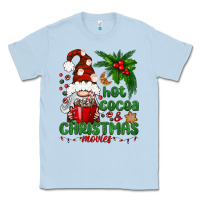 Dusty Blue Hot Cocoa And Christmas Movie Classic Tee - BundleAndBundleShop