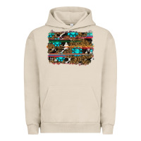 Pigment French Oak western background Urban Hoodie - RanaPortraitStore