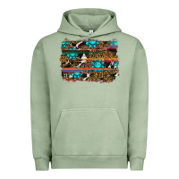 Pigment Oil Green western background Urban Hoodie - RanaPortraitStore
