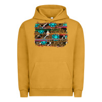 Pigment Peanut Butter western background Urban Hoodie - RanaPortraitStore