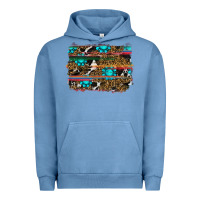 Pigment Pebble Blue western background Urban Hoodie - RanaPortraitStore